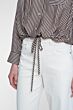 Geisha Gestreepte Blouse Brown/Sand