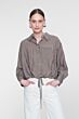 Geisha Gestreepte Blouse Brown/Sand