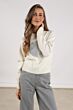 Nukus Intarsia Pullover Offwhite