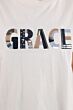 Nukus Grace T-shirt Oneck Offwhite/Navy