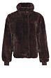 Rino & Pelle Ambra Short Fake Fur Jacket Chocolate