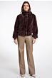 Rino & Pelle Ambra Short Fake Fur Jacket Chocolate