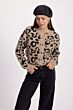 Studio Anneloes Bibi Leopard Mink Cardigan