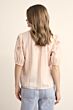 Tramontana Flower Applique Blouse Peach Infusion