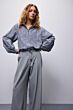 Summum Woman Blouse Scatterend Embrostripe Mist