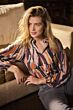 Tramontana Blouse Watercolor Chevron Print Pinks