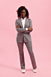 Helena Hart Broek Flair Print Disc Abrikoos 