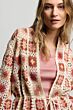 Summum Woman Cardigan Crochet Knit Multicolor