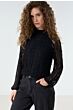 Tramontana Fancy Lace Crinkle Top Black 