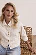 Tramontana Embroidered Denim Jacket Offwhite