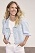 Tramontana Embroiderd Denim Jacket Light Blue 