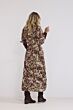 Tramontana Dress Fading Diamonds Print Browns 