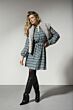 Tramontana Dress Winter Criss Cross Petrols Multi