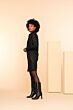 Geisha Dress Snake Print Black 