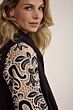Tramontana Embroidered Sleeve Blouse Black 