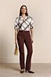 Studio Anneloes Emmarie Check Top Ecru/Chestnut