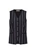 Studio Anneloes Esmee Stripe Gilet Black/Kit 