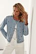 Tramontana Eyelet Jacket Light Blue Denim