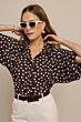 Studio Anneloes Fabienne Dot Blouse Espresso 