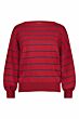 Studio Anneloes Farah Stripe Lurex Pullover Red 