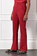 Studio Anneloes Flair Honeycomb Trousers Deep Red
