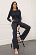 Studio Anneloes Flair Bonded Trousers Dark Blue 