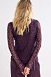 Tramontana Top Flared Cuff Aubergine Noir