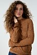 Tramontana Flared Cuff Lace Top Cinnamon