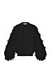 Summum Woman Blouse Fringe Fluffy Black