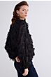 Summum Woman Blouse Fringe Fluffy Black