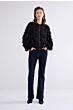 Summum Woman Blouse Fringe Fluffy Black