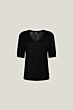 Jansen Amsterdam Foekje Linen T-shirt Black