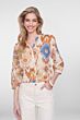 Geisha Blouse Print Camel / Orange / Blue 