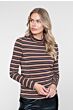 Geisha Top Stripe & Lurex Sand/Stone/Black/Copper