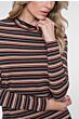 Geisha Top Stripe & Lurex Sand/Stone/Black/Copper