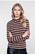 Geisha Top Stripe & Lurex Sand/Stone/Black/Copper