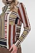 Geisha Top Brown/Coral