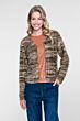 Geisha Vest Striped Hairy Brown