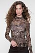 Geisha Top Mesh Turtle Leopard Sand Black 
