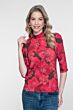 Geisha Top Bloemenprint Brown/Red 