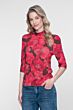 Geisha Top Bloemenprint Brown/Red 