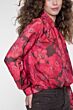 Geisha Blouse Bloemenprint Brown/Red