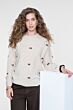Geisha Pullover Embro Bowtie Sand / Dark Brown
