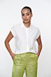 Geisha Blouse Rhinestones Offwhite
