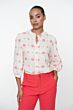Geisha Blouse Embriodery Offwhite/Red 