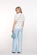 Geisha Pants Light Blue / Offwhite
