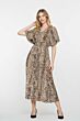 Geisha Dress Leopard Sand / Black 