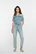 Geisha Jumpsuit Stone Bleach Denim 