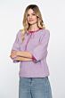 Geisha Pullover 3/4 Sleeve Purple