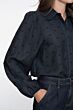 Geisha Blouse With Lace Details Navy 